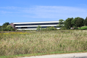 John Deere Product Engineering Center (PEC) with reconstructed prairie.