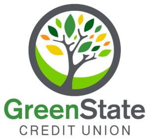 Green State Credit Union - a green and yellow tree inside a circle.