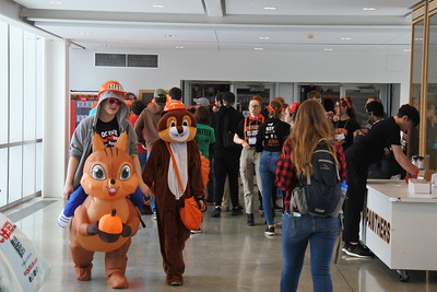 2024 team members and the public moving from the Dome to McLeod.