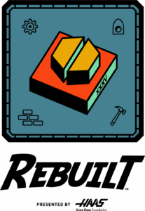 FIRST Robotics Competition 2026 Logo for Rebuilt presented by Haas
