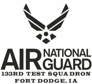 Logo for the Iowa Air National Guard 133rd Squadron.