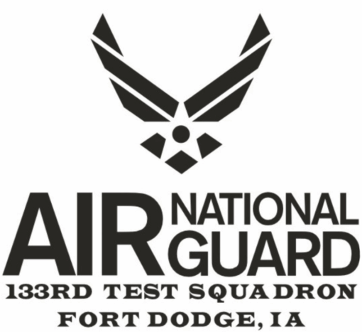 Logo for the Iowa Air National Guard 133rd Squadron.